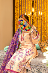 3 Piece Embroidered Lawn Suit - Mahru