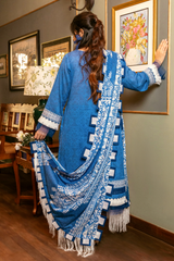 3 Piece Embroidered Lawn Suit - Afsana