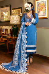 3 Piece Embroidered Lawn Suit - Afsana