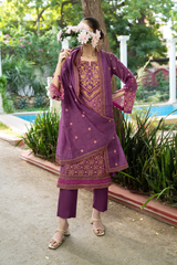 Royal | Hand-Embellished Métallique Organza