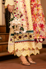 3 Piece Embroidered Lawn Suit - Parizad