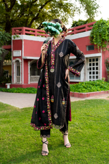 Diva| Hand-Embellished Métallique Organza