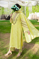 Ophira | Hand-Embellished Métallique Organza